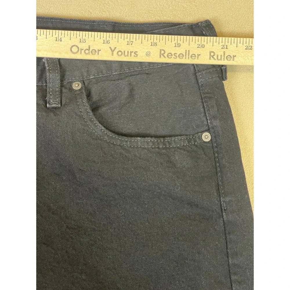 Levis Jeans Mens 42x32 Black 501‎ XX Denim Button Fly Casual Straight Adult